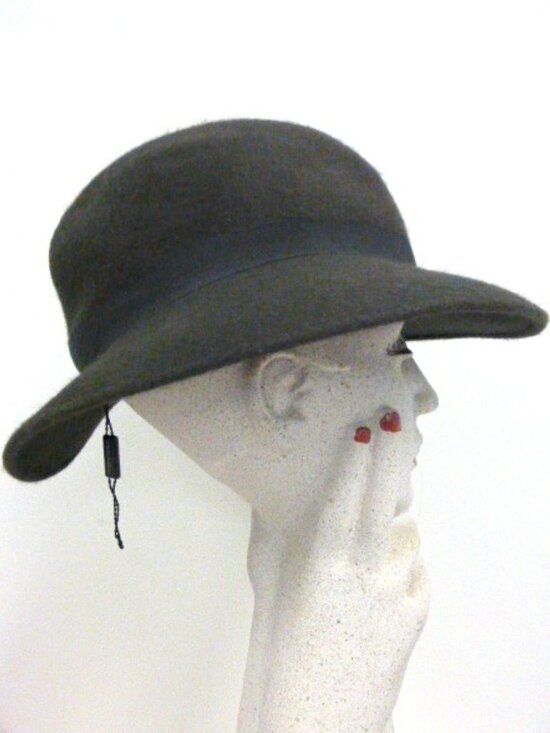 DOLCE & GABBANA dark gray felt hat fedora cloche made in Italy M NWT main image 4